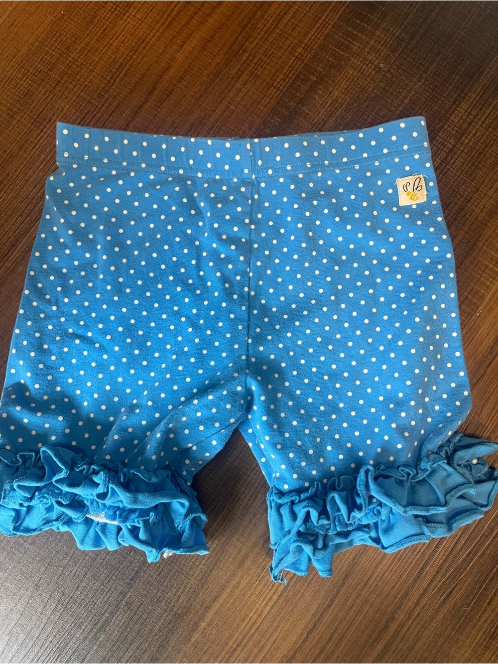 Wildflowers Light‎ Blue Polka Dot Shorts size 8